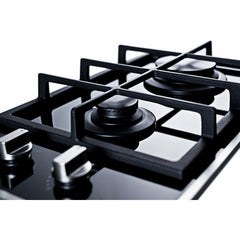 Summit 12" 2-Burner Gas-on-glass Cooktop with Sealed Burners - GC2BGL - The Home Selection