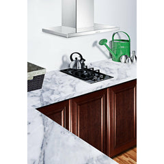 Summit 12" 2-Burner Gas-on-glass Cooktop with Sealed Burners - GC2BGL - The Home Selection