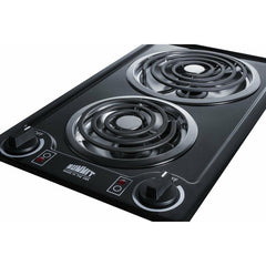 Summit 12" Wide 115V 2-Burner Coil Cooktop - CCE21 - The Home Selection