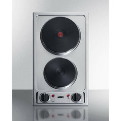 Summit 12" Wide 2 Burner Electric Cooktop - CSD2B230 - The Home Selection