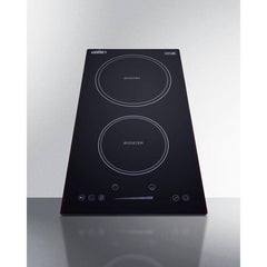 Summit 12" Wide 208-240V 2-Zone Induction Cooktop with 2 Elements, Hot Surface Indicator, ADA Compliant, Induction Technology, Child Lock, Safety Shut-Off Control - SINC2B230B - The Home Selection