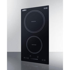 Summit 12" Wide 208-240V 2-Zone Induction Cooktop with 2 Elements, Hot Surface Indicator, ADA Compliant, Induction Technology, Child Lock, Safety Shut-Off Control - SINC2B230B - The Home Selection