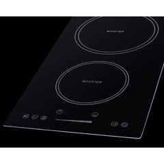 Summit 12" Wide 208-240V 2-Zone Induction Cooktop with 2 Elements, Hot Surface Indicator, ADA Compliant, Induction Technology, Child Lock, Safety Shut-Off Control - SINC2B230B - The Home Selection