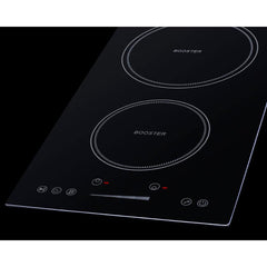 Summit 12" Wide 208-240V 2-Zone Induction Cooktop with 2 Elements, Hot Surface Indicator, ADA Compliant, Induction Technology, Child Lock, Safety Shut-Off Control - SINC2B230B - The Home Selection