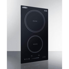 Summit 12" Wide 208-240V 2-Zone Induction Cooktop with 2 Elements, Hot Surface Indicator, ADA Compliant, Induction Technology, Child Lock, Safety Shut-Off Control - SINC2B230B - The Home Selection