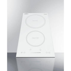 Summit 12" Wide 208-240V 2-Zone Induction Cooktop with 2 Elements, Hot Surface Indicator, ADA Compliant, Induction Technology, Child Lock, Safety Shut-Off Control - SINC2B231W - The Home Selection