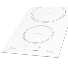Summit 12" Wide 208-240V 2-Zone Induction Cooktop with 2 Elements, Hot Surface Indicator, ADA Compliant, Induction Technology, Child Lock, Safety Shut-Off Control - SINC2B231W - The Home Selection