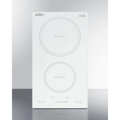 Summit 12" Wide 208-240V 2-Zone Induction Cooktop with 2 Elements, Hot Surface Indicator, ADA Compliant, Induction Technology, Child Lock, Safety Shut-Off Control - SINC2B231W - The Home Selection
