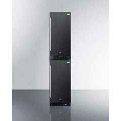 Summit 15" Built-In All-Freezer with 2.45 cu. ft. Capacity, Factory-Installed Lock, Adjustable Chrome Shelves, Frost-Free, Fingerprint Resistant, Digital Display - SCFF1533B - The Home Selection