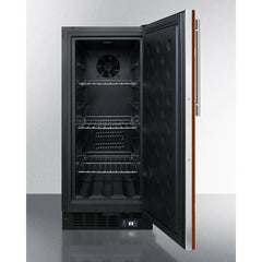 Summit 15" Built-In All-Freezer with 2.45 cu. ft. Capacity, Factory-Installed Lock, Adjustable Chrome Shelves, Frost-Free, Fingerprint Resistant, Digital Display - SCFF1533B - The Home Selection