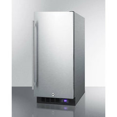 Summit 15" Built-In All-Freezer with 2.45 cu. ft. Capacity, Factory-Installed Lock, Adjustable Chrome Shelves, Frost-Free, Fingerprint Resistant, Digital Display - SCFF1533B - The Home Selection
