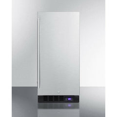 Summit 15" Built-In All-Freezer with 2.45 cu. ft. Capacity, Factory-Installed Lock, Adjustable Chrome Shelves, Frost-Free, Fingerprint Resistant, Digital Display - SCFF1533B - The Home Selection