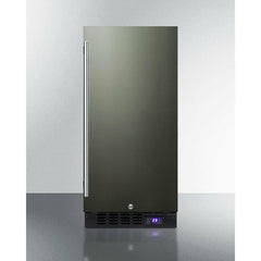 Summit 15" Built-In All-Freezer with 2.45 cu. ft. Capacity, Factory-Installed Lock, Adjustable Chrome Shelves, Frost-Free, Fingerprint Resistant, Digital Display - SCFF1533B - The Home Selection