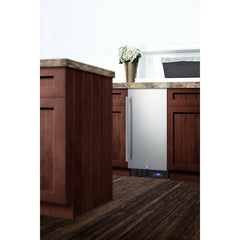 Summit 15" Built-In All-Freezer with 2.45 cu. ft. Capacity, Factory-Installed Lock, Adjustable Chrome Shelves, Frost-Free, Fingerprint Resistant, Digital Display - SCFF1533B - The Home Selection
