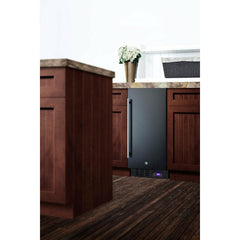 Summit 15" Built-In All-Freezer with 2.45 cu. ft. Capacity, Factory-Installed Lock, Adjustable Chrome Shelves, Frost-Free, Fingerprint Resistant, Digital Display - SCFF1533B - The Home Selection