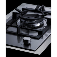 Summit 15" Wide 1-Burner Gas Cooktop In Stainless Steel - GCJ1SSTK15 - The Home Selection