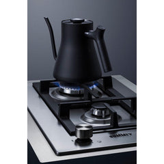 Summit 15" Wide 2-Burner Gas Cooktop In Stainless Steel - GCJ2SSTK15 - The Home Selection