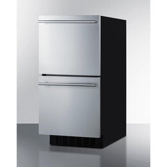 Summit 15" Wide 2-Drawer All-Refrigerator, ADA Compliant with 1.7 cu. ft. Capacity, Frost Free Defrost - ASDR1524 - The Home Selection