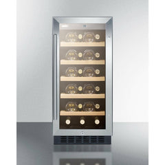 Summit 15" Wide, 23 Bottle Capacity Wine Cooler - ALWC15 - The Home Selection