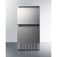 Summit 18" Wide 2-Drawer All-Refrigerator with 3.4 cu. ft. Capacity, Frost Free Defrost, Commercially Approved, Outdoor Use Approved - ADRD18H34 - The Home Selection