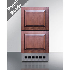 Summit 18" Wide 2-Drawer All-Refrigerator with 3.4 cu. ft. Capacity, Frost Free Defrost, Commercially Approved, Outdoor Use Approved - ADRD18H34 - The Home Selection