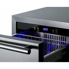Summit 18" Wide Outdoor 2-Drawer All-Refrigerator, ADA Compliant - ADRD18OS - The Home Selection
