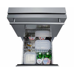 Summit 18" Wide Outdoor 2-Drawer All-Refrigerator, ADA Compliant - ADRD18OS - The Home Selection