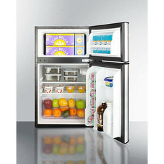 Summit 19" Wide 2-Door Refrigerator-Freezer, ADA Height - CP34BSSADA - The Home Selection