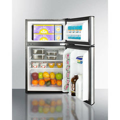 Summit 19" Wide 2-Door Refrigerator-Freezer - CP34BSS - The Home Selection