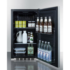 Summit 19" Wide 3.13 Cu. Ft. Compact Refrigerator with Adjustable Shelves - FF195CSSIF - The Home Selection