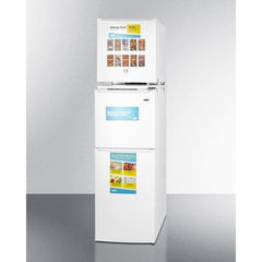 Summit 19" Wide Allergy-Free Refrigerator/General Purpose Refrigerator-Freezer Combination - AZRF7W - The Home Selection