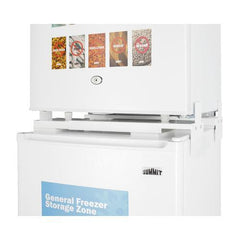 Summit 19" Wide Allergy-Free Refrigerator/General Purpose Refrigerator-Freezer Combination - AZRF7W - The Home Selection