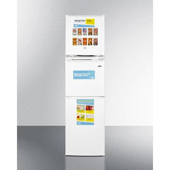 Summit 19" Wide Allergy-Free Refrigerator/General Purpose Refrigerator-Freezer Combination - AZRF7W - The Home Selection