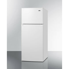 Summit 19" Wide Refrigerator-Freezer with 4.5 cu. ft. Total Capacity, 2 Glass Shelves with Reversible Doors, Crisper Drawer, Cycle Defrost, ADA Compliant - CP72W - The Home Selection