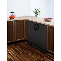 Summit 20" Wide, 2.68 Cubic Feet cu. ft. Undercounter Upright Freezer with Adjustable Temperature Controls - ALFZ37B - The Home Selection