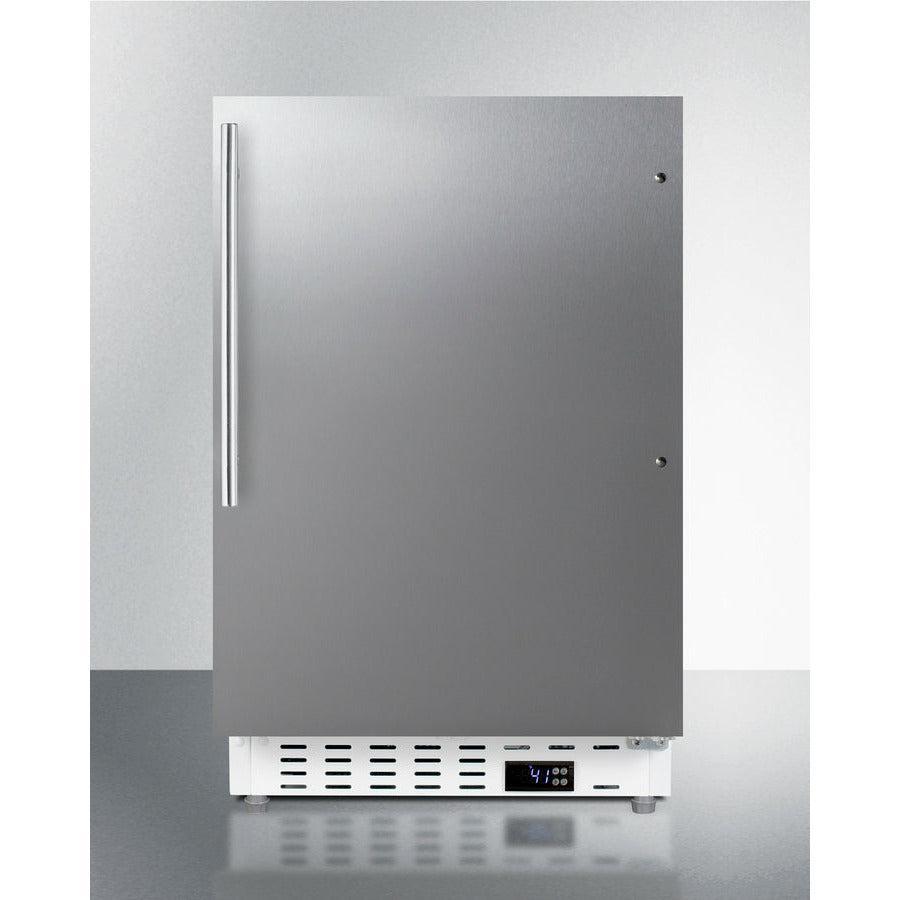 Summit 20" Wide 3.53 Cu. Ft. Compact Refrigerator with Adjustable Glass Shelves - ALR46W - The Home Selection