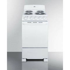 Summit 20" Wide Electric Coil Range - RE203W - The Home Selection