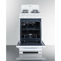 Summit 20" Wide Electric Coil Range - RE203W - The Home Selection