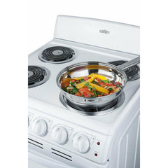 Summit 20" Wide Electric Coil Range - RE203W - The Home Selection
