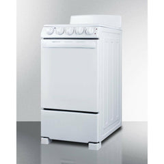 Summit 20" Wide Electric Coil Range - RE203W - The Home Selection