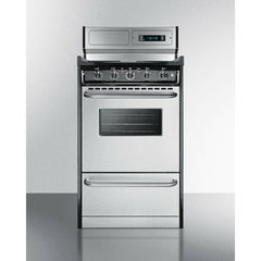 Summit 20" Wide Electric Coil Range with 4 Coil Elements, 2.46 cu. ft. Total Oven Capacity, Viewing Window, Storage Drawer, Porcelainized Cooking Surface - TEM130BKWY - The Home Selection
