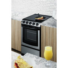 Summit 20" Wide Electric Smooth-Top Range - REX20 - The Home Selection