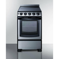 Summit 20" Wide Electric Smooth-Top Range - REX20 - The Home Selection