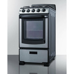Summit 20" Wide Gas Range - PRO201SS - The Home Selection