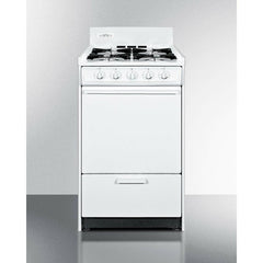 Summit 20" Wide Gas Range with 4 Open Burners, 2.46 Cu. Ft. Oven Capacity, Broiler Drawer, Manual Clean, Electronic Ignition - WNM110 - The Home Selection