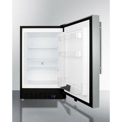 Summit 21" Wide, 2.68 Cubic Feet cu. ft. Undercounter Upright Freezer with Adjustable Temperature Controls - ALFZ37BSS - The Home Selection