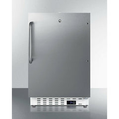 Summit 21" Wide Built-In Commercial All-Refrigerator, ADA Compliant with 3.32 cu. ft. Capacity, 4 Wire Shelves, Right Hinge with Door Lock, Crisper Drawer, Automatic Defrost ADA Compliant, Factory Installed Lock, CFC Free - SCR504SSTBADA - The Home Selection