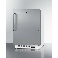 Summit 21" Wide Built-In Commercial All-Refrigerator, ADA Compliant with 3.32 cu. ft. Capacity, 4 Wire Shelves, Right Hinge with Door Lock, Crisper Drawer, Automatic Defrost ADA Compliant, Factory Installed Lock, CFC Free - SCR504SSTBADA - The Home Selection