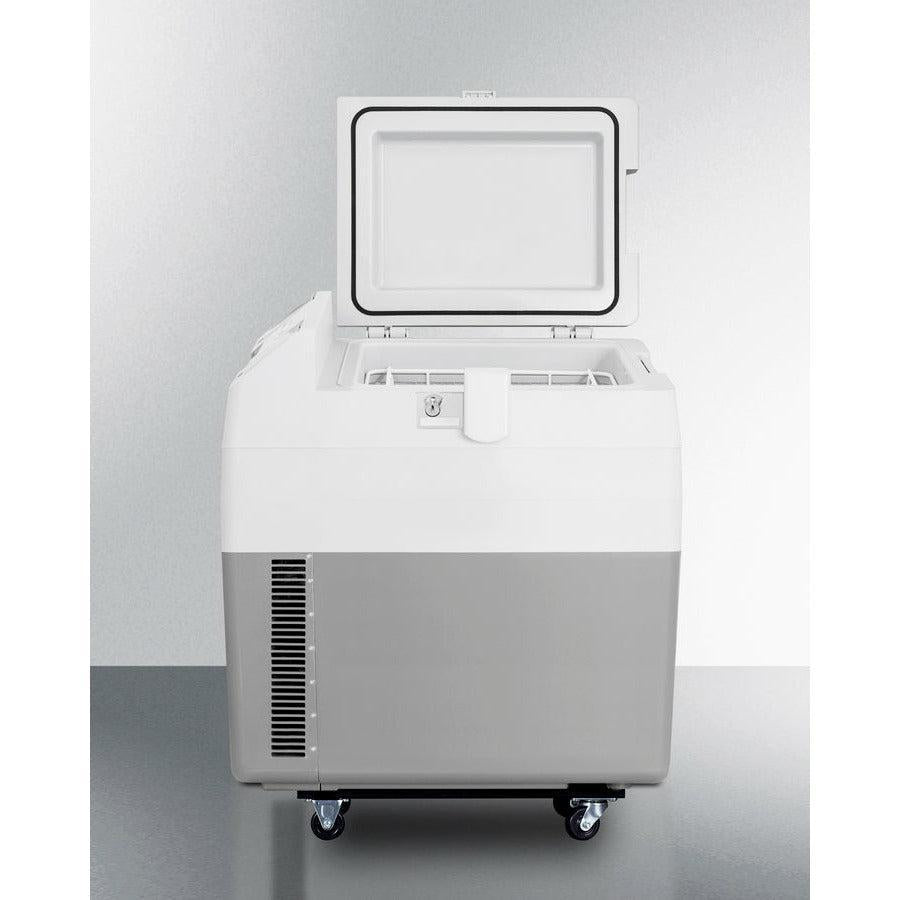 Summit 22" Portable Refrigerator/Freezer with Lock, 1 cu. ft. Capacity, Manual Defrost, Factory Installed Lock, CFC Free - SPRF36M2 - The Home Selection
