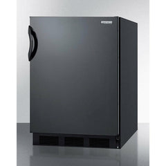 Summit 24" 5.5 Cu. ft. Black Built in Compact Refrigerator - FF6BKBI7 - The Home Selection